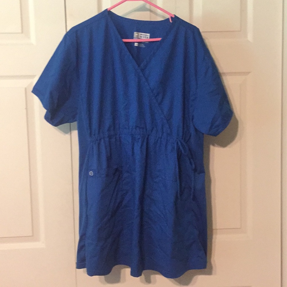 Wonderwink Royal Blue Maternity Scrub Set